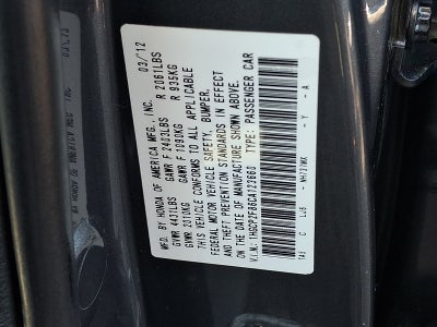 2012 Honda Accord 2.4 EX-L