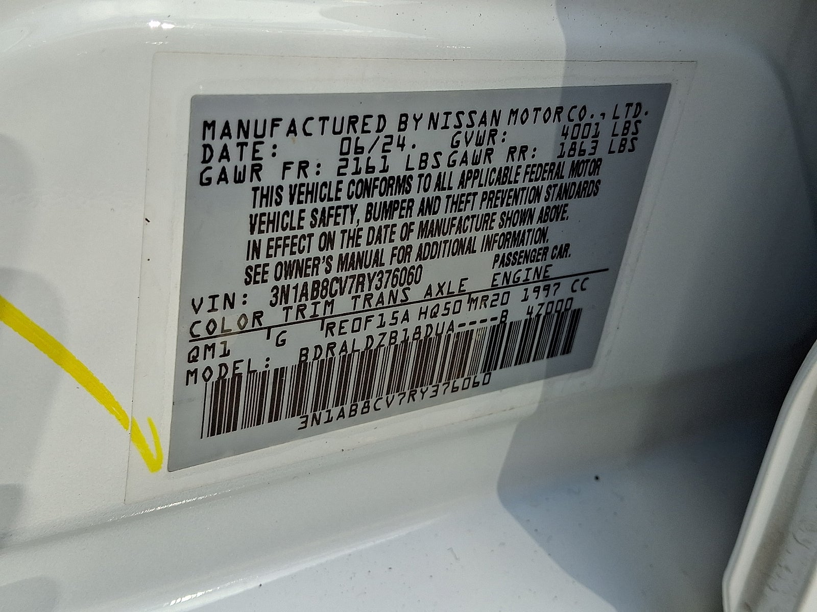 2024 Nissan Sentra SV Xtronic CVT