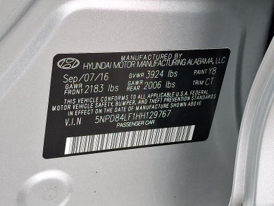 2017 Hyundai Elantra Value Edition