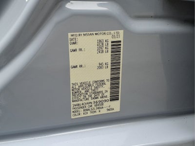 2023 Nissan Altima 2.5 SR