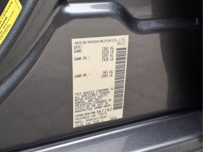 2022 Nissan Altima 2.5 SV