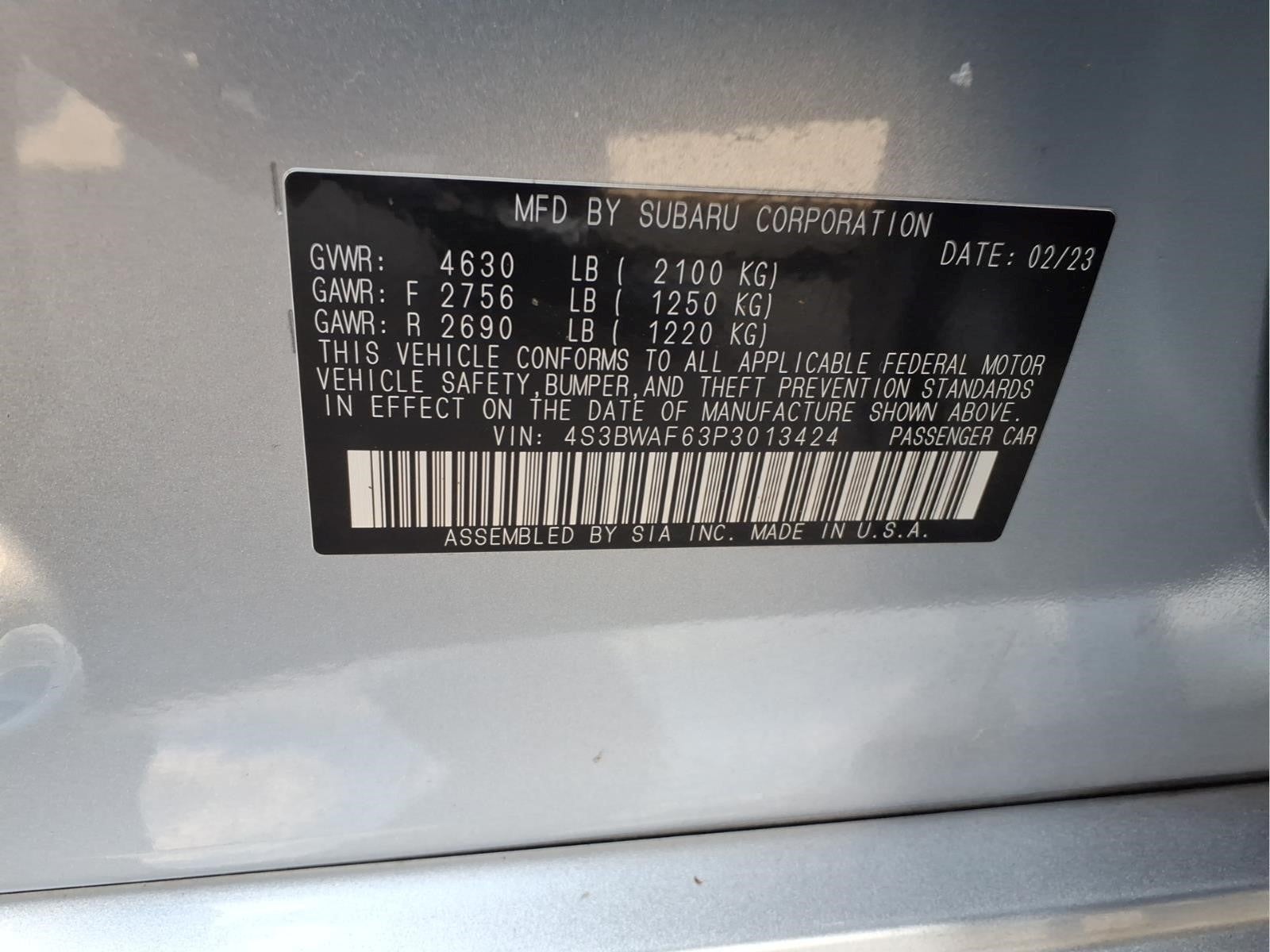 2023 Subaru Legacy Premium