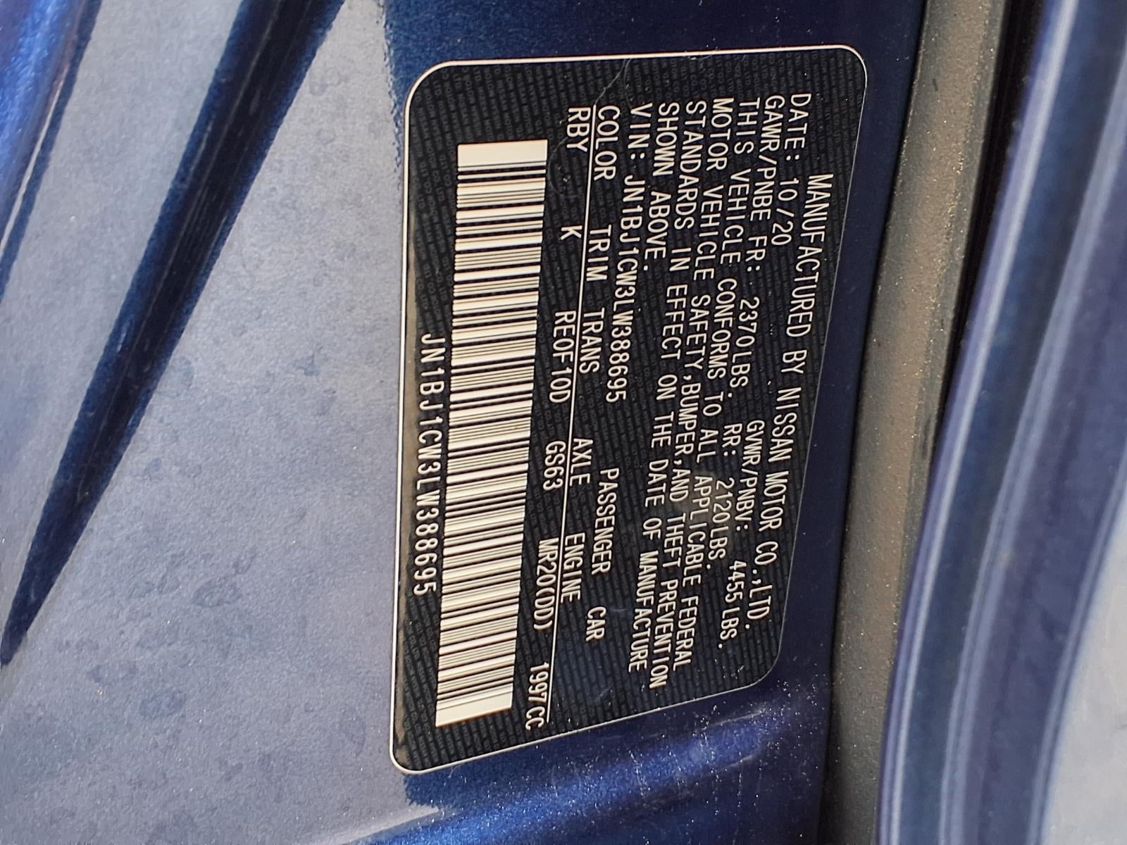 2020 Nissan Rogue Sport SV