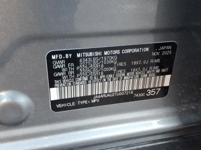 2026 Mitsubishi Outlander Sport ES
