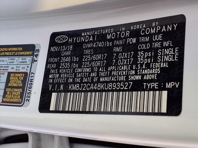 2019 Hyundai TUCSON SE