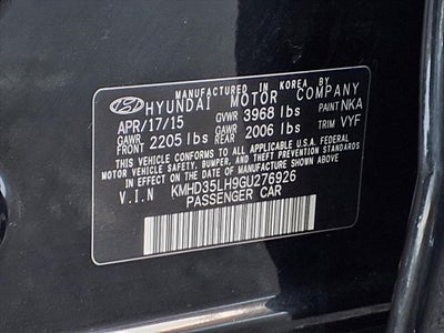 2016 Hyundai ELANTRA GT Base