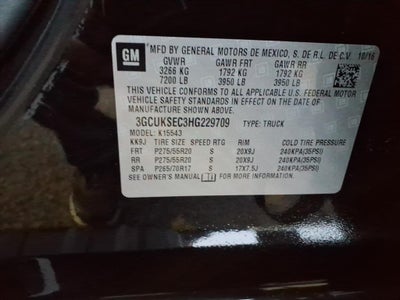 2017 Chevrolet Silverado 1500 LTZ