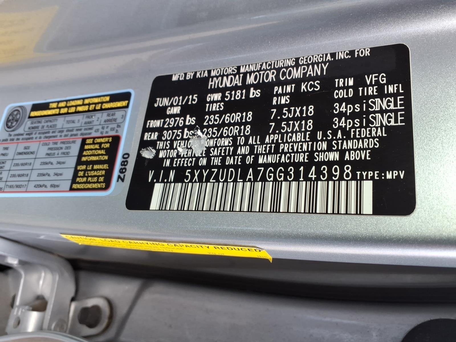 2016 Hyundai Santa Fe Sport 2.0L Turbo