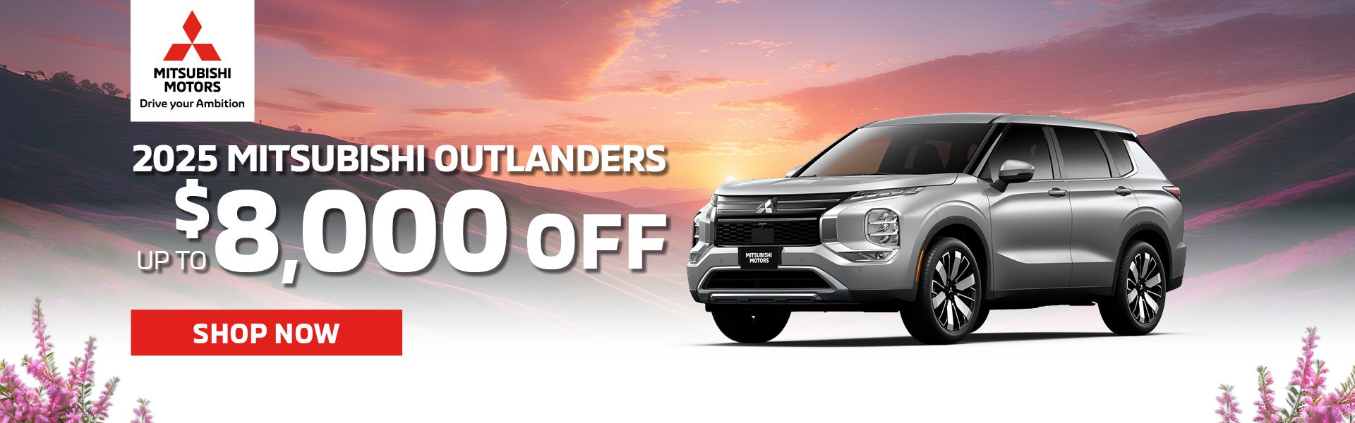 Mitsubishi Outlanders up to $8,000