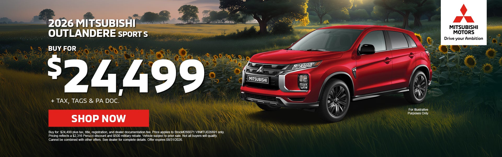 2026 Mitsubishi Outlander Sport S