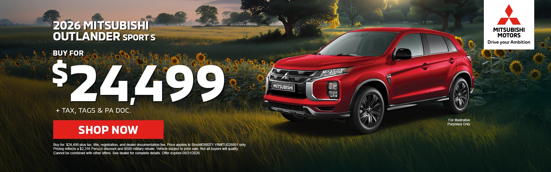 2026 Mitsubishi Outlander Sport S