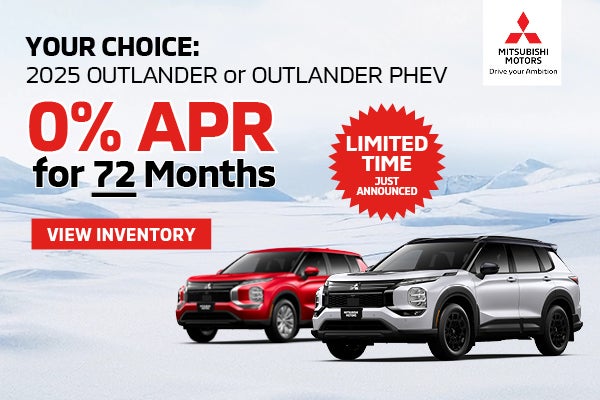 2025 Mitsubishi Outlander and Outlander PHEV