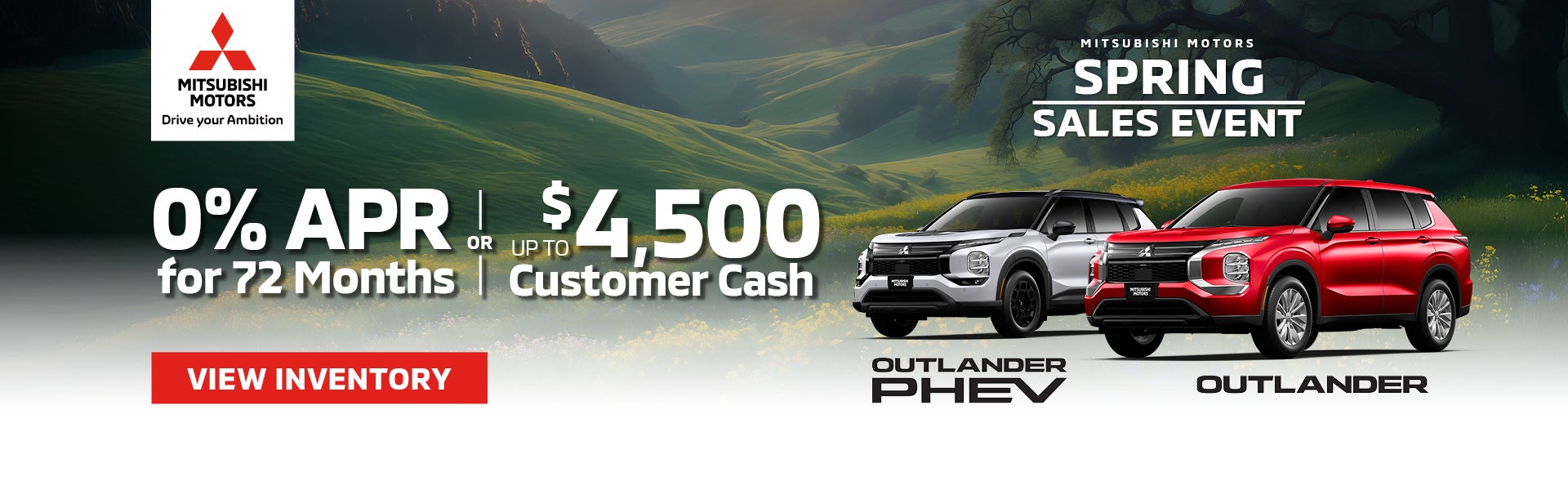 0% APR for 72 months OR up to $4,500 Customer Cash
