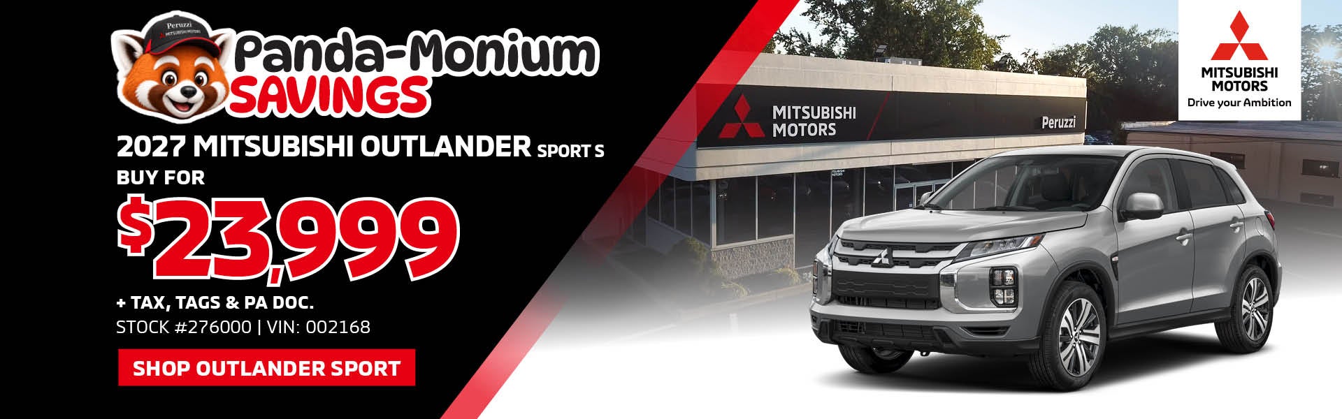 2027 MITSUBISHI OUTLANDER SPORT S